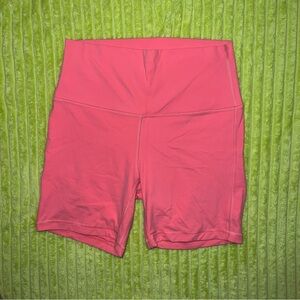 Lululemon pink biker shorts size 8